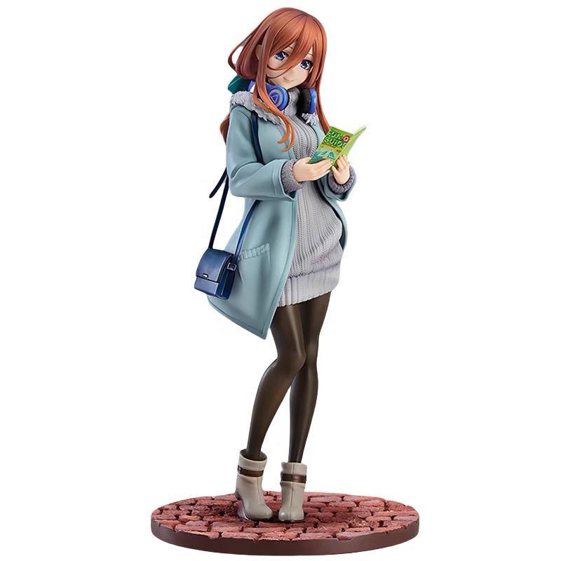 28см Мику Накано Аниме Квинтессенциальные квинтуплеты ПВХ Коллекционная фигурка Экшн Дети1/6 Модель Кукла Подарок