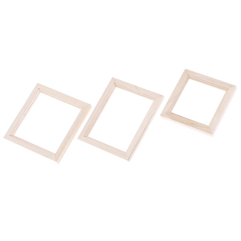 1/12 Кукольный домик Миниатюрная деревянная фоторамка Моделирование Мебель Модель Аксессуары