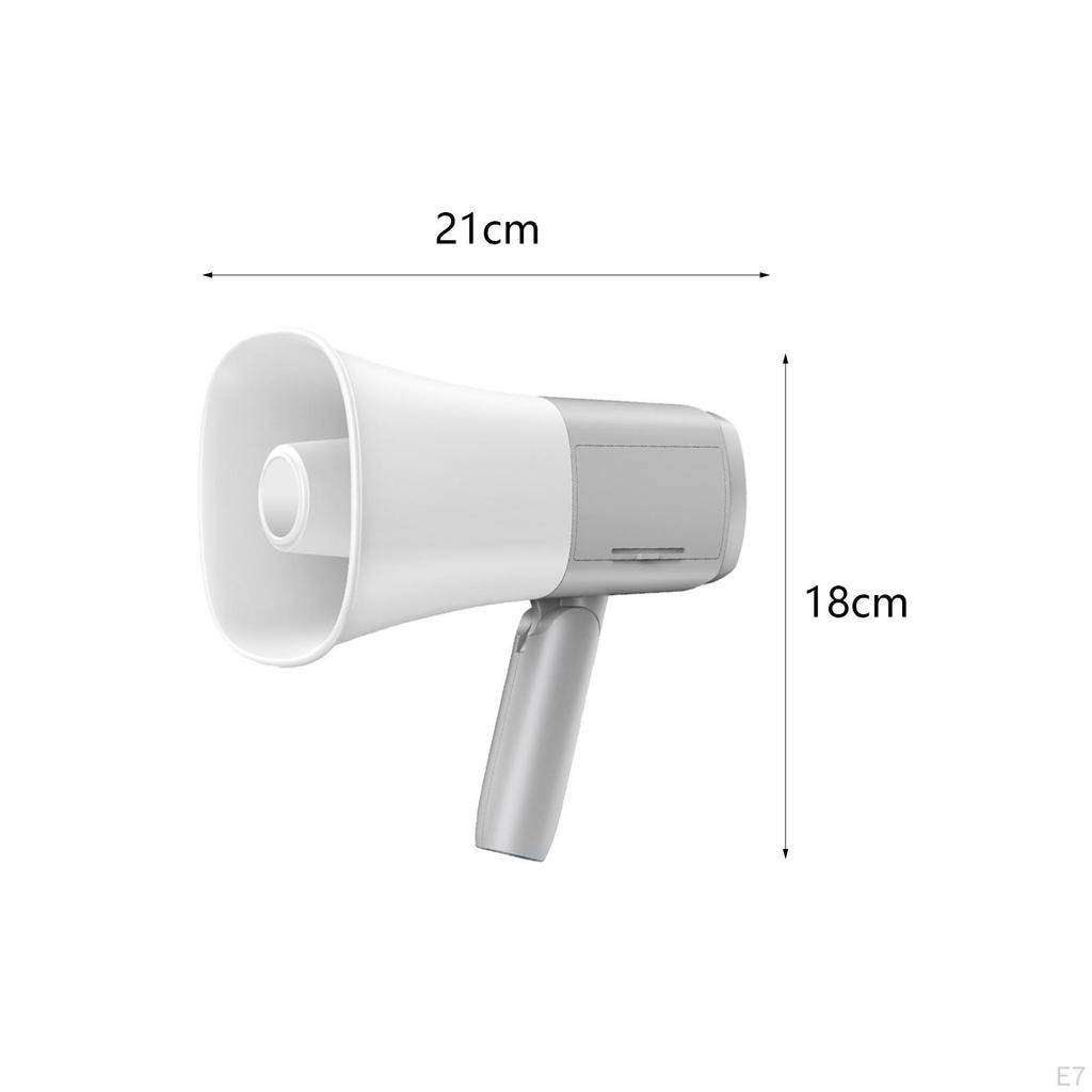 Мегафонный динамик Ручной усилитель Компактный Регулируемый Громкость Громкоговоритель