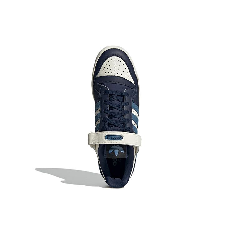 Adidas Originals Forum 84 Low Leather Suede Comfortable Low-Top Sneakers Unisex Sneakers Deep-Navy-Blue GX2162