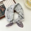 Cotton And Linen Small Square Scarf Silk Scarf Women'S Spring And Autumn New Style Artistic And Versatile Fashionable Temperament Headband Scarf