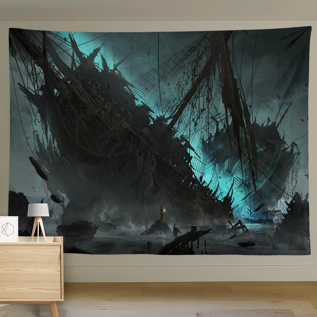 Bedroom Background Cloth Digital Printing Hanging Blanket Dormitory Bed Head Decoration Cloth Living Room Wall Cloth