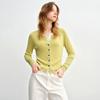 Large Size Women's Clothing, Fake Two-Piece, Contrasting Color Knitted Cardigan, 2026 Spring New Product, Commuter Style, Textured Inner Layer Top