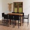 Day and Night - Day and Night Garden Bar Set 9 Pieces Black