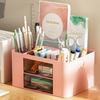 Ящик для хранения косметики, перегородка для хранения канцелярских товаров, прочный держатель с несколькими сетками, держатель для хранения канцелярских принадлежностей для студентов, прочный магазин