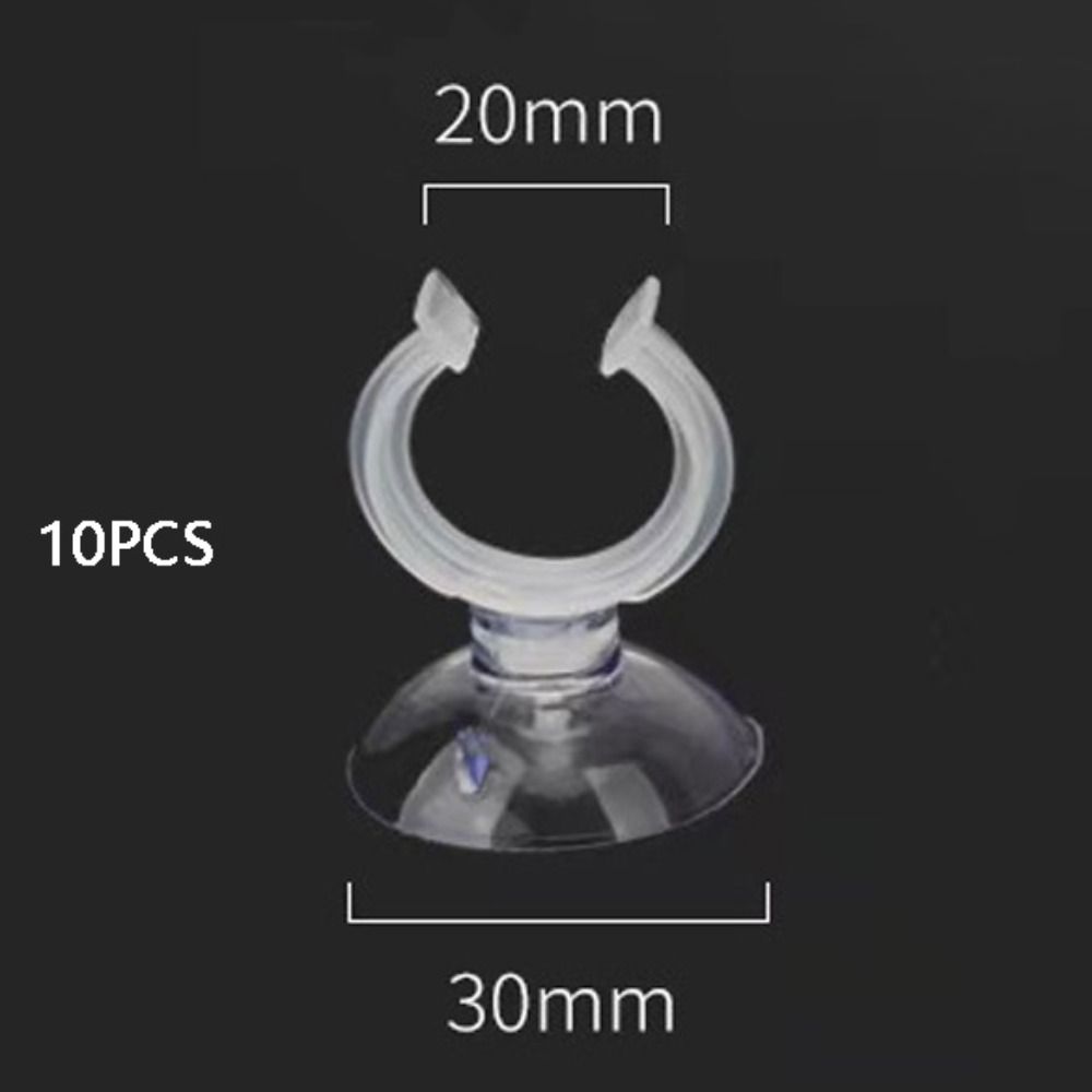 10 шт. ПВХ присоска для аквариума прозрачная с крючком присоска для аквариума многоразмерная сильная адсорбция зажим для воздушного шланга проволока