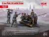 Пластиковая модель ICM 2cm Flak 38 crew 35718 1/35 со стрельбой (пушка)