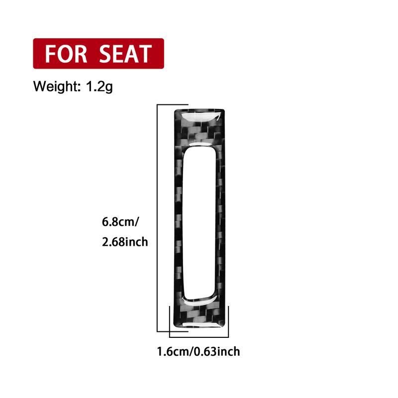 For SEAT Leon MK2 1P Cupra FR 2005—2012 Central Console Air Outlet Vent Panel / 3K Carbon Fiber+ Resin / 3mm Anti-Scratch