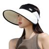 Sun hat UV protection sun protection hat women's large brim summer empty top hat sun versatile outdoor breathable new