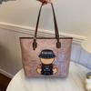 Bags Four Seasons Large Capacity Commuter New Shoulder Bag Retro Cartoon Going Out Casual Tote Bag