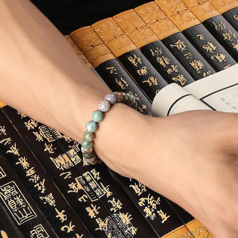 15-40 шт. 4-12 мм индийский агат натуральный камень круглые бусины DIY ожерелье серьги аксессуары для изготовления ювелирных изделий