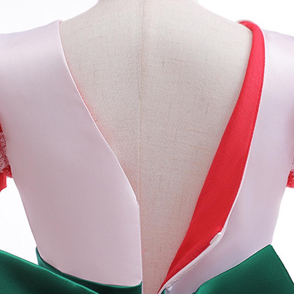 Детское рождественское платье принцессы для девочек, пышное бальное платье, торжественное рождественское праздничное платье