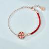 Инновационные ювелирные изделия из натурального красного агата Guochao Benming Year Red Rope Palace, женский браслет из серебра 925 пробы
