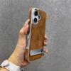 Невидимый чехол-подставка Подходит для чехла для мобильного телефона IPhone16proMax Кожаный 15 Apple 14 Противоударный защитный чехол