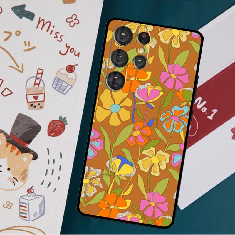Чехол для телефона Flower Power Deformed love для Samsung Galaxy S23 S21 S22 Ultra S8 S9 S10 Note 10 Plus S20 FE Cover Funda
