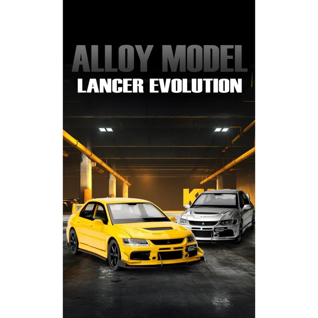1/32 Mitsubishi Lancer Evolution Девятый Супер Гоночный Металлический Сплав Литой Модель Автомобиля Коллекция Для Улицы Хобби Бутик Подарок Мальчику