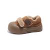 Girls Flat Shoes Toes Capped Non-slip for Winter Children Warm Shoes Korean Style 2024 Winter Kids Fashion Shoes Sweet Hook&loop