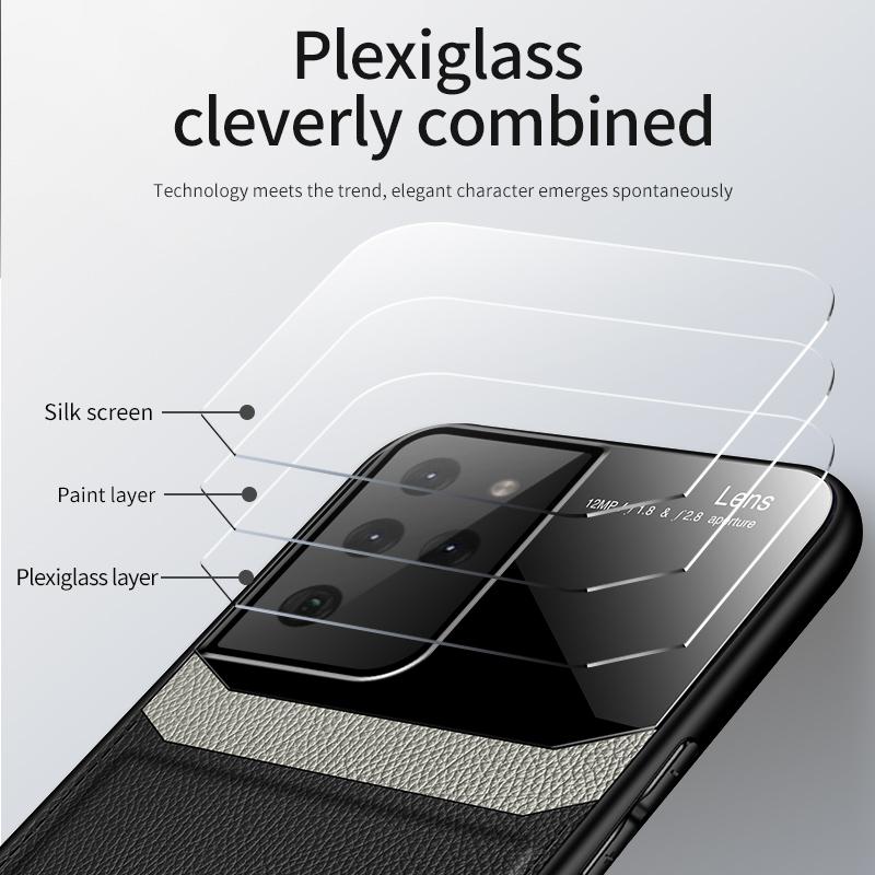 Для Samsung Galaxy S21 S22 S23 Ultra чехол из искусственной кожи, противоударный чехол для Galaxy S8 S9 S10 S20 Plus Note 10 20 Ultra задняя крышка