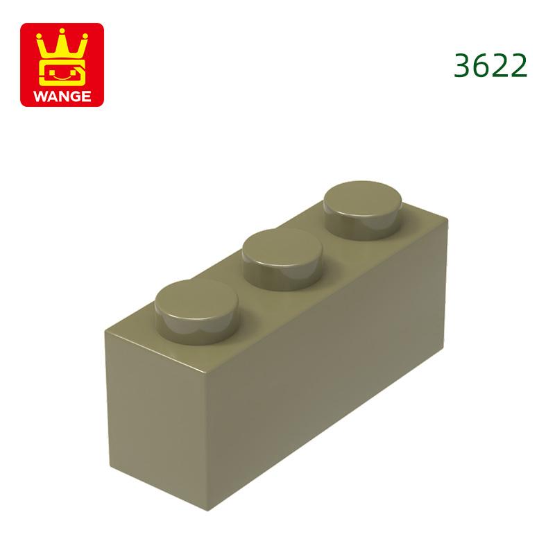 Нетоксичный 85 шт./лот 3622 1x3 точки Строительный блок Moc Классические аксессуары Совместим с Кирпич Детские игрушки Подарочная коробка