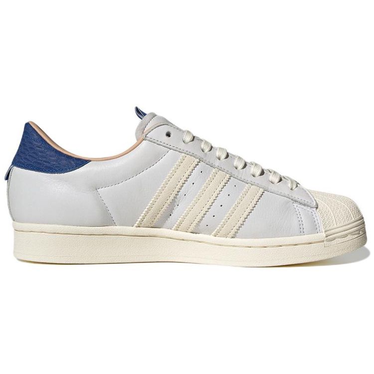 Adidas Originals Superstar Leather Snake Print Blue Tail Low-Top Sneakers Unisex Sneakers Off-White HQ6458