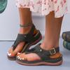 ZOKI 2024 Summer Wedges Clip Toe Sandals Women Fashion Fringe Rome Sandalias Mujer Back Strap Thick Bottom Non-slip Beach Shoes