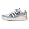 adidas Forum Low Blue Cloud Белые кроссовки унисекс Темно-синие HQ6334