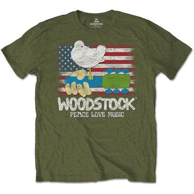 Футболка унисекс с флагом Woodstock
