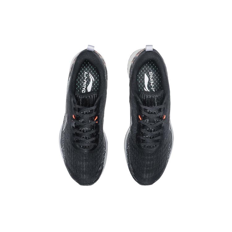 Li Ning Red Hare 4 Удобные ПУ, Текстиль Амортизация Дышащая Поддержка Отскок Низкие Кроссовки для Бега Мужские Обсидиан ARMQ009-10