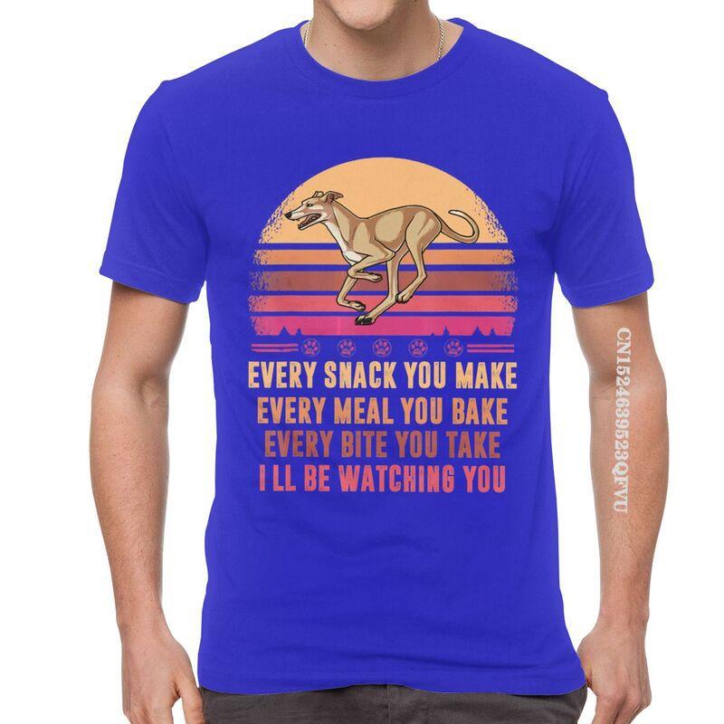Greyhound T Shirts Men Novelty T Shirts Whippet Sighthound Dog Lover Tshirts Cotton Oversized Tee Tops Kawaii Clothes