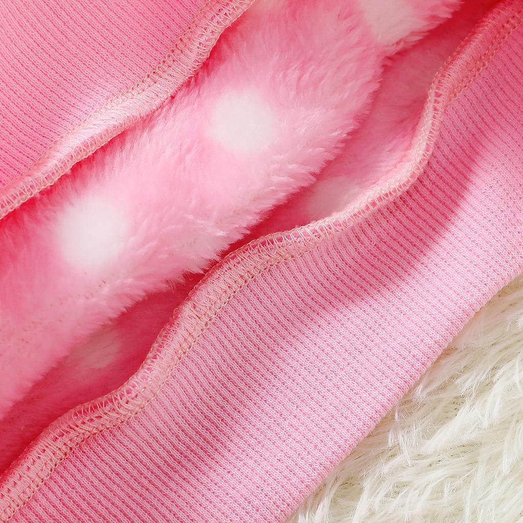 Толстые теплые фланелевые топы + штаны в горошек для маленьких мальчиков и девочек, пижамный комплект