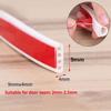 New 6M Silicone Rubber Weather Strip I/E/D Type Seal Strip for Doors Windows Self Adhesive Anti Collision Soundproof Waterproof
