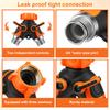 2 Way Hose Splitter Heavy Duty Metal Y Garden Hose Splitter with Shutoff Valves Outdoor Faucet Adapter 3/4 Inch GHT Water Hose C