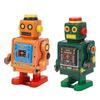 Винтажный робот с заводной ручкой, заводная пружинная игрушка для коллекции, украшение для кофейни, дома, ph