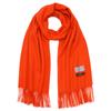 Pure Cashmere 20 Colors Available Large Large Size Stole [Buyer] 100% Stole, [Men's/Women's] Cashmere, Plain, Thick, Size, (orange) FT60L-214a