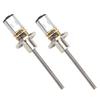 2 Pcs Speed Reduction Gear Motor 12GA N20 30RPM DC 3V Gear Motor with M4x55 Screw Thread Shaft and Flange Connector