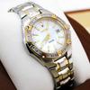 [USED] Working SEIKO Women's Watch with Diamond Bezel and Shell Dial 100M979