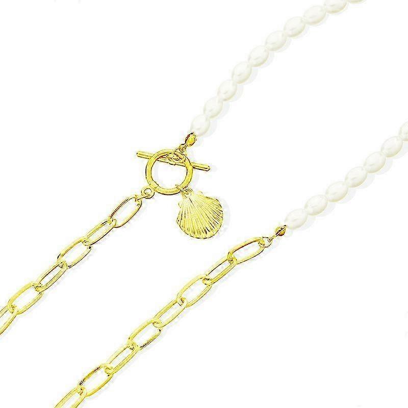 Shell Girl Necklace Small Geometric Pendant Ot Buckle 25-26