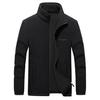 Winter Overcoat Long Sleeves Windproof 3D Cutting Men Warm Fleece Jacket Outerwear for Outdoor