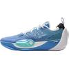 Li Ning City 12 V2 Comfortable Soft Non-Slip Wear-Resistant Low-Top Kids Basketball Shoes Men Sneaker Blue Teal YKBV048-1