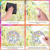 Ouligay 33pcs Prism Window Decals to Prevent Bird Strikes Prevention Window Stickers for Birds Anti-Collision Circle Windows Clings for Bird Rainbow