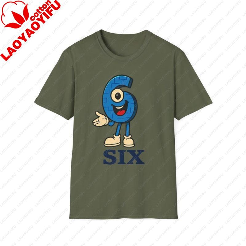 Couple Costume Duo 67 Meme Six Seven 67 Italian Brainrot Playful Unisex TShirt with Cartoon Number 6 Design Birthday Gift Top