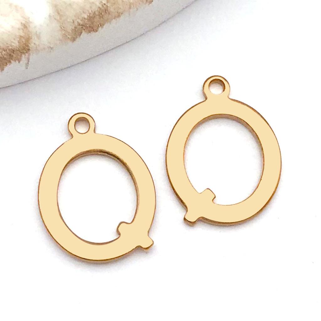 Подвески с буквами алфавита из нержавеющей стали, ювелирные аксессуары для самостоятельного изготовления ожерелий, браслетов и серег