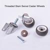4PCS 1.5" / 2" Wheel Furniture Castor TPE Rubber Rubber Castor New Replacement Castors  Table Shelf