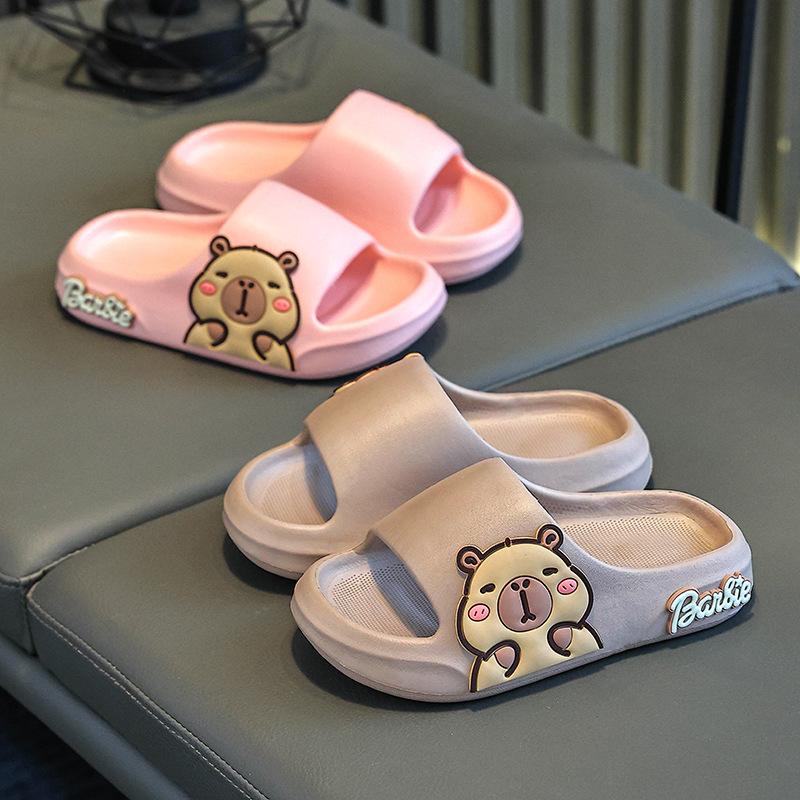 Детские тапочки Kapibara для дома, новые, для ванной, нескользящая мягкая подошва, средние и большие, детские, детские, классные тапочки, детская обувь