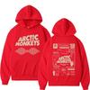 Ретро Худи с двусторонним принтом музыкального тура Arctic Monkeys для мужчин и женщин, свитшот оверсайз в стиле Y2K, уличная одежда