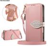 Leaf Buckle Crossbody Lanyard Wallet Case For Infinix Note Hot 50 Pro Plus Spark 20C Card Holder Luxury Leather Phone Cover Bags