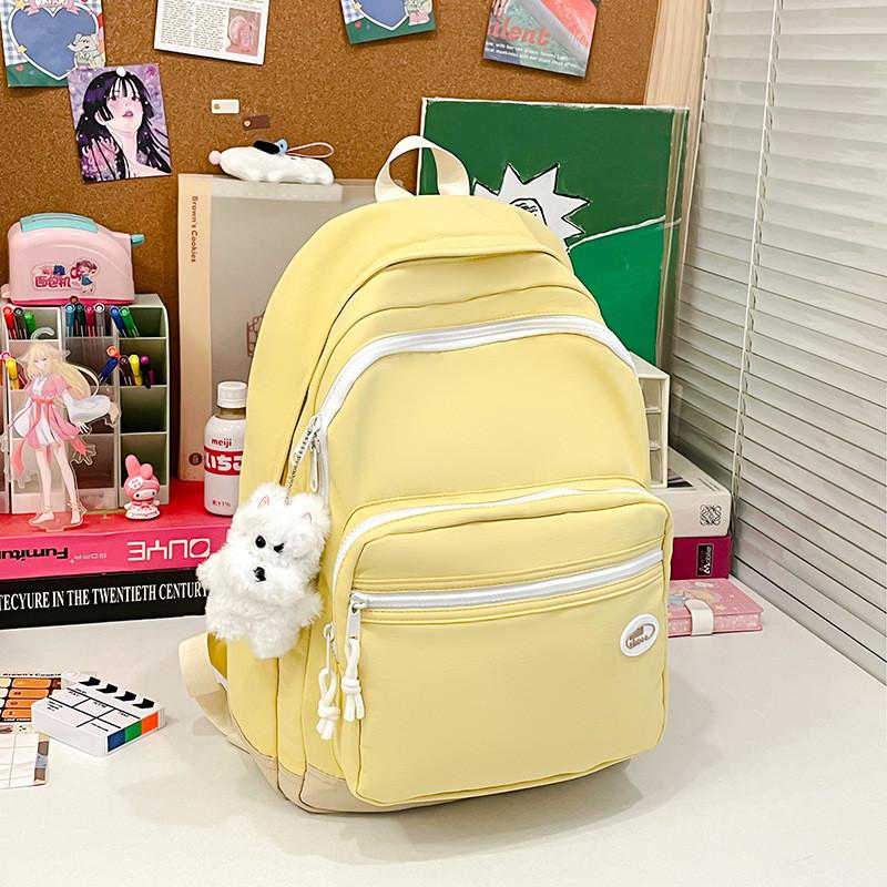 Girls Backpack For School With Slim Nylon Construction And Student Comfort Features