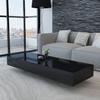 Living Room Table, Black, High Gloss