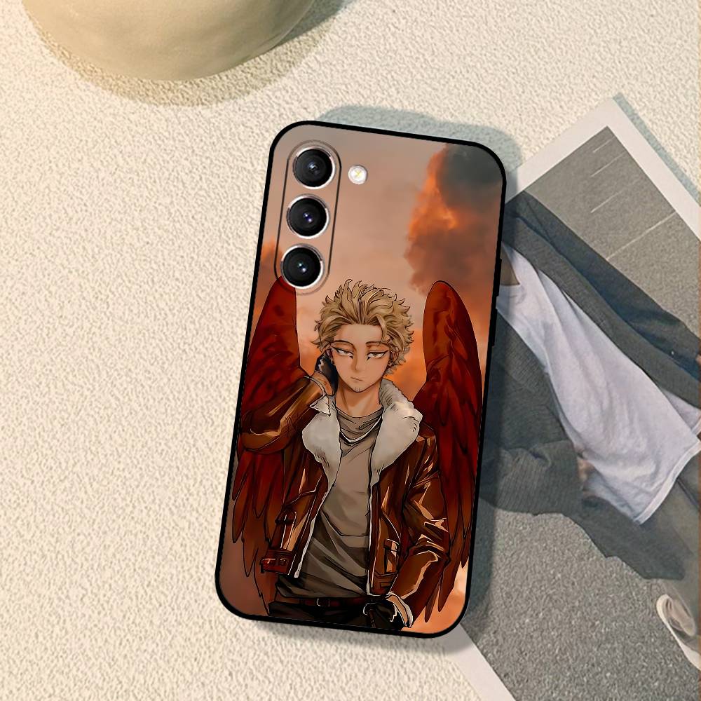 Чехол для телефона Hawks R-BNHA N-MHA Черный Ультратонкий Ударопрочный Чехол Для Samsung S24/S25/S22/S30/Note20/Lite/Ultra/5G/Plus/FE