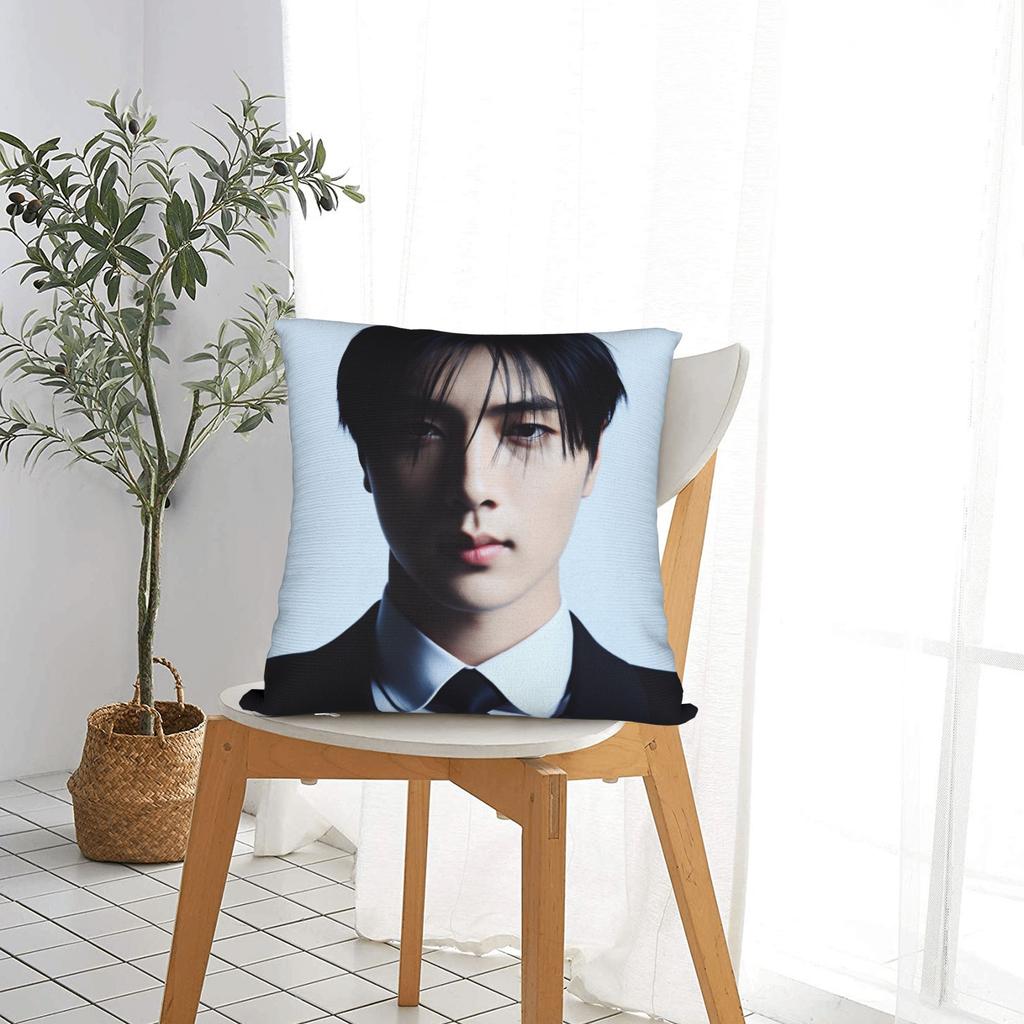 Jay Kpop Style Boy Pillowcases Novelty Pillow Case For Living Room Bed Chair Print Pillow Cover